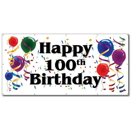 Detail Free Clipart Happy 100th Birthday Images Nomer 24