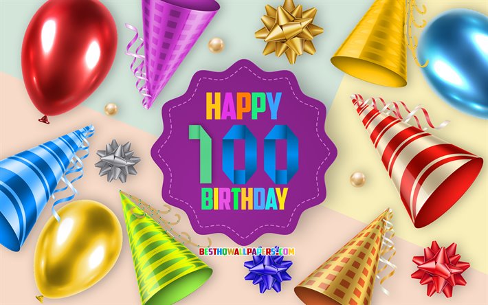 Detail Free Clipart Happy 100th Birthday Images Nomer 53