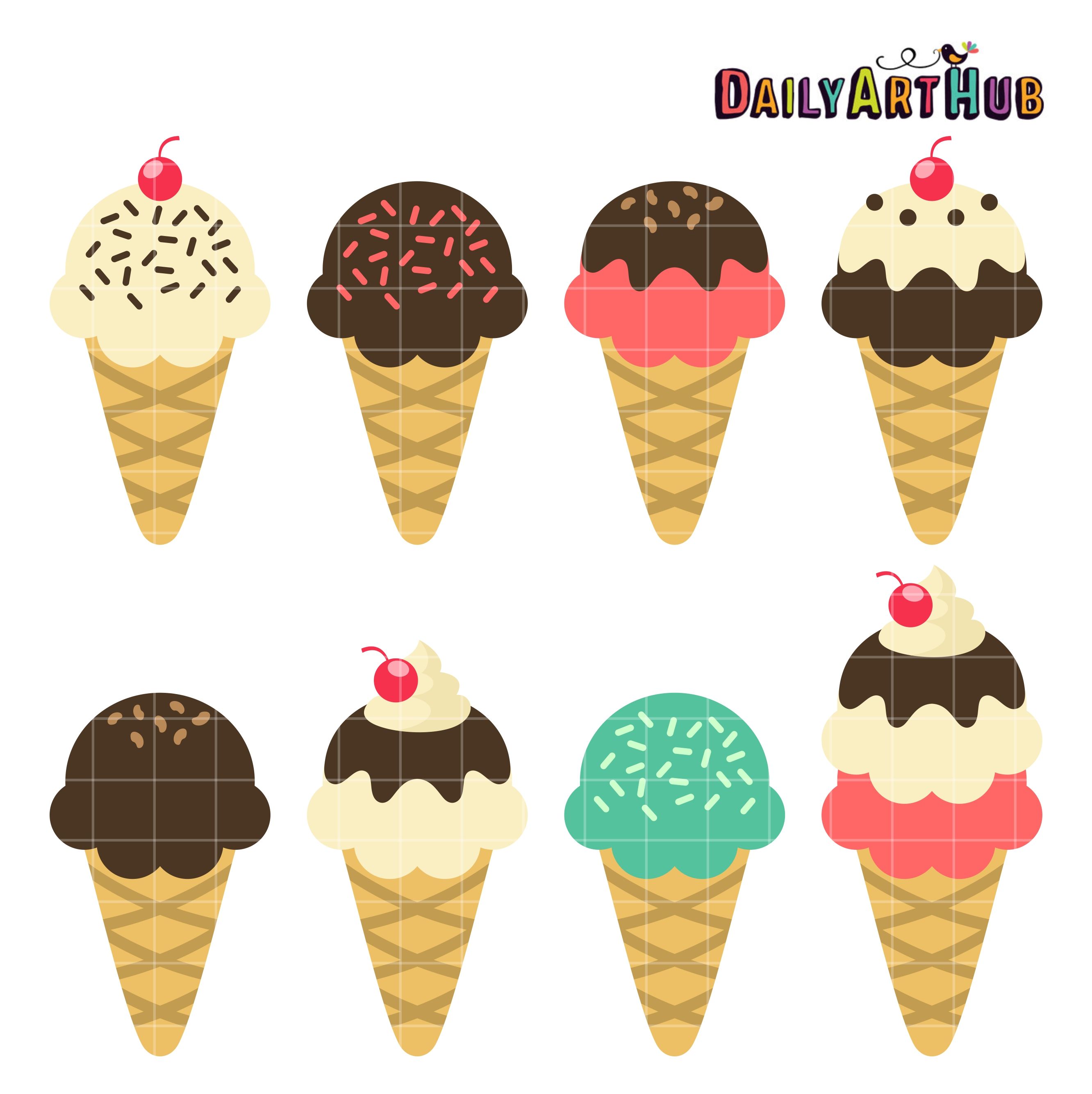 Detail Free Clipart Ice Cream Nomer 11