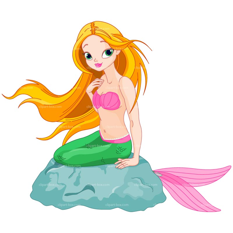 Detail Free Clipart Mermaid Nomer 12