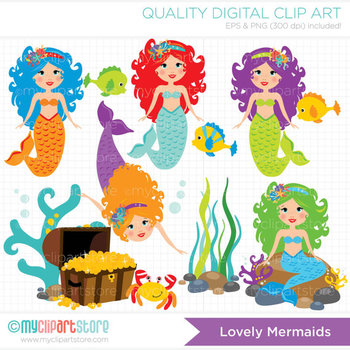 Detail Free Clipart Mermaid Nomer 13