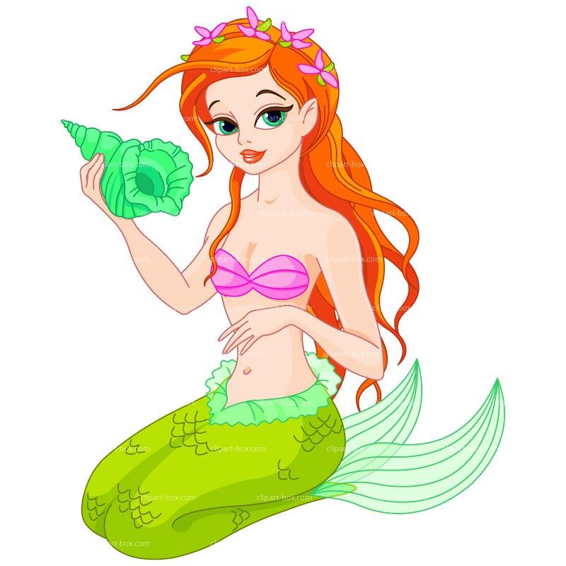 Detail Free Clipart Mermaid Nomer 17