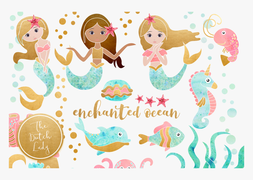 Detail Free Clipart Mermaid Nomer 21