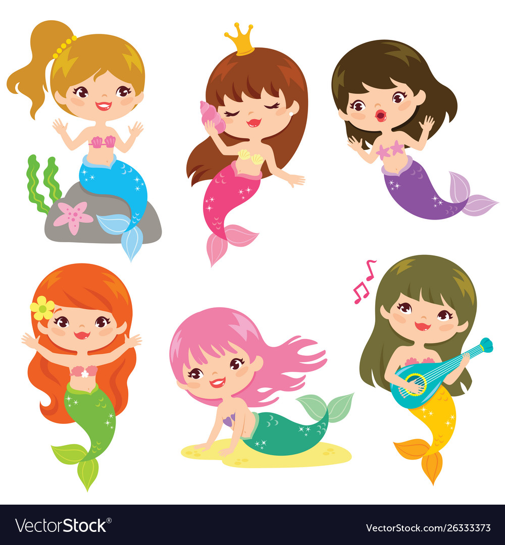 Detail Free Clipart Mermaid Nomer 5