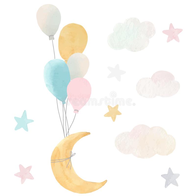 Detail Free Clipart Moon And Stars Nomer 32