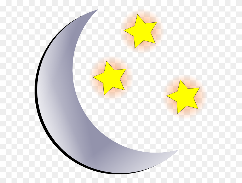 Detail Free Clipart Moon And Stars Nomer 43