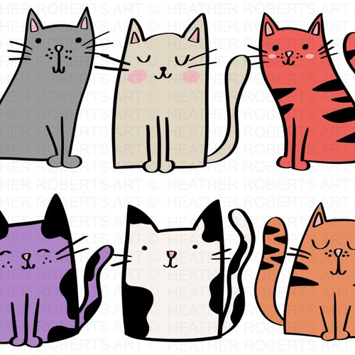 Detail Free Clipart Of Cats Nomer 26