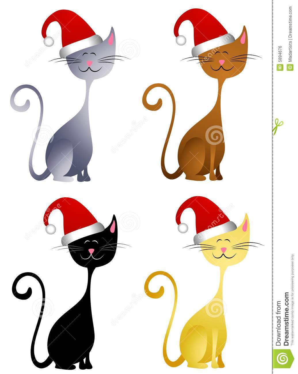 Detail Free Clipart Of Cats Nomer 33