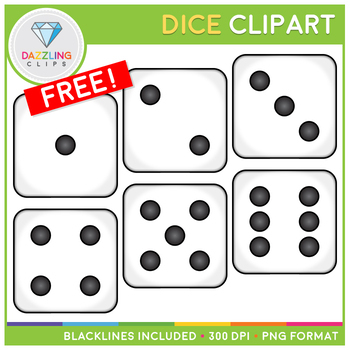 Detail Free Clipart Of Dice Nomer 30