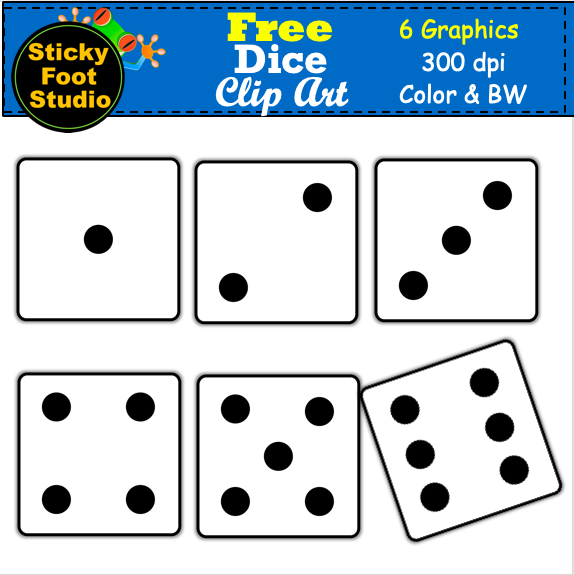 Detail Free Clipart Of Dice Nomer 40