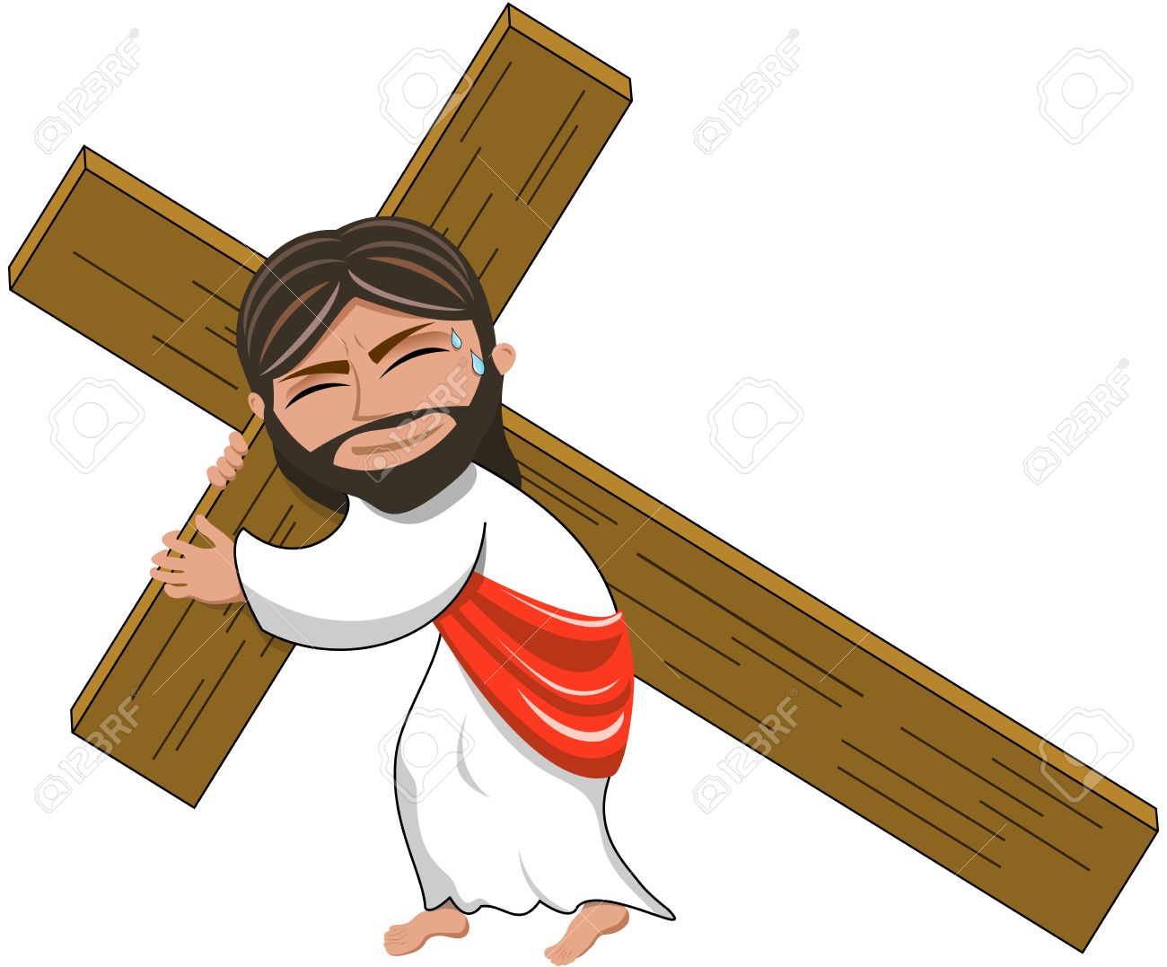 Detail Free Clipart Of Jesus On The Cross Nomer 14