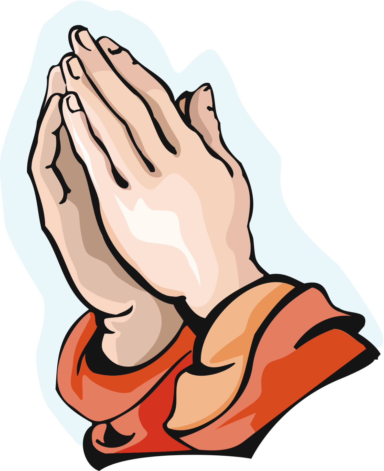 Detail Free Clipart Of Praying Hands Nomer 3