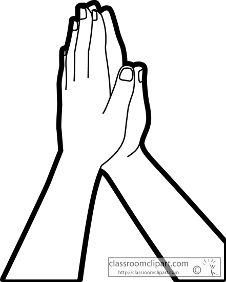 Detail Free Clipart Of Praying Hands Nomer 6