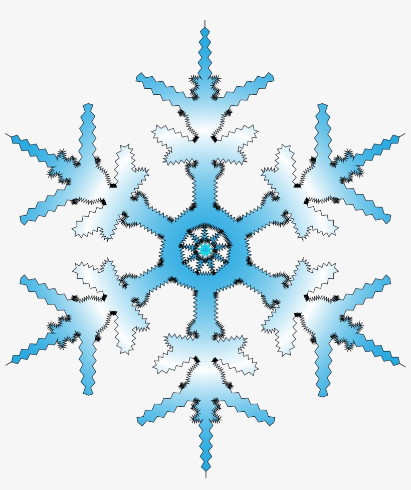 Detail Free Clipart Of Snowflakes Nomer 11