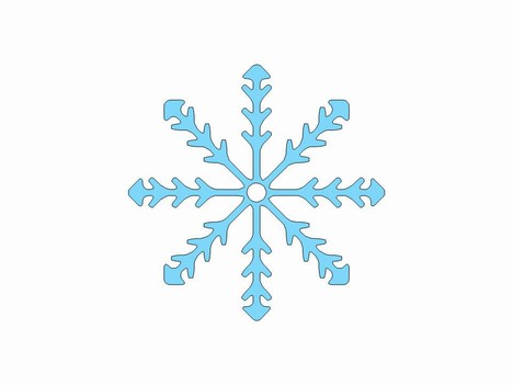 Detail Free Clipart Of Snowflakes Nomer 20