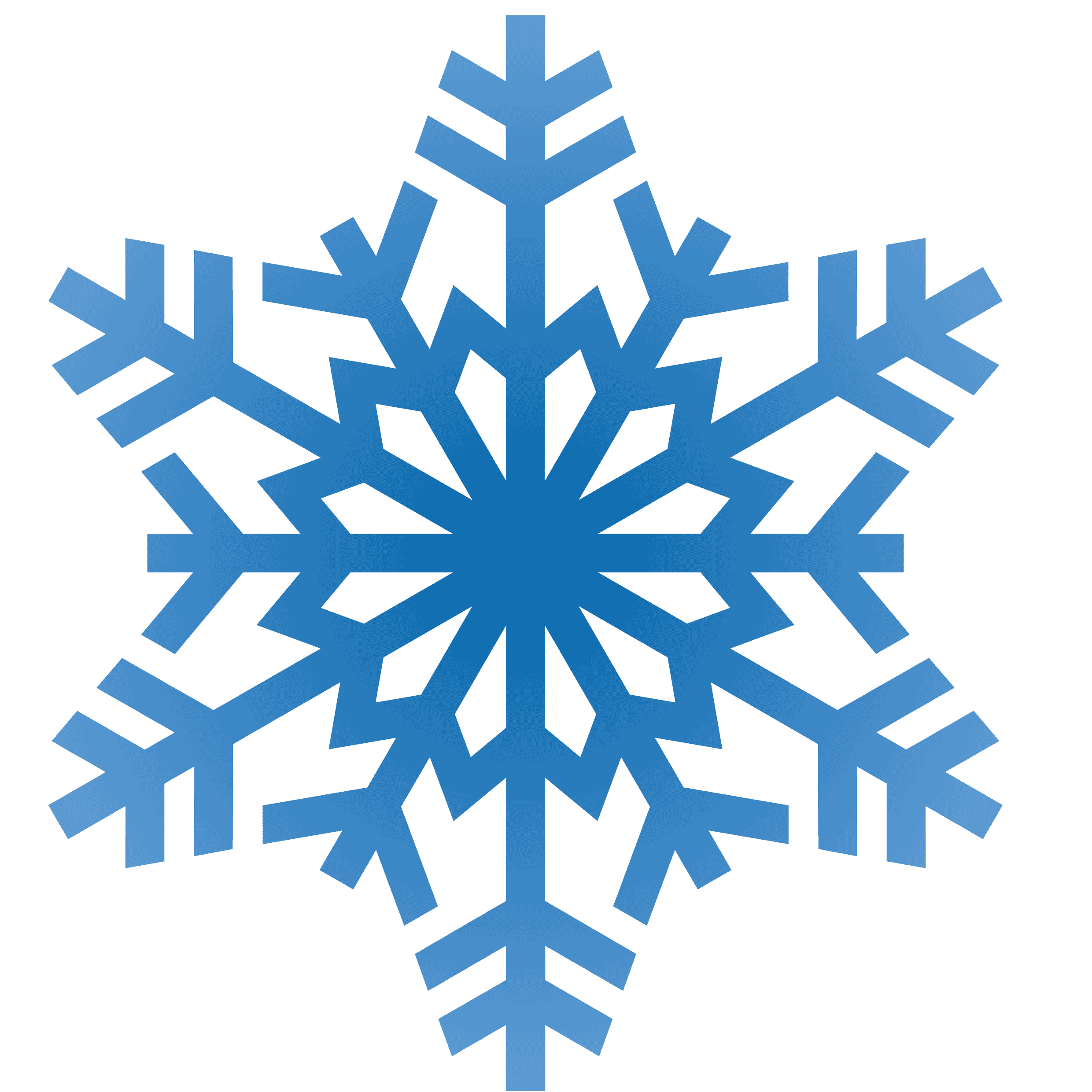 Detail Free Clipart Of Snowflakes Nomer 3
