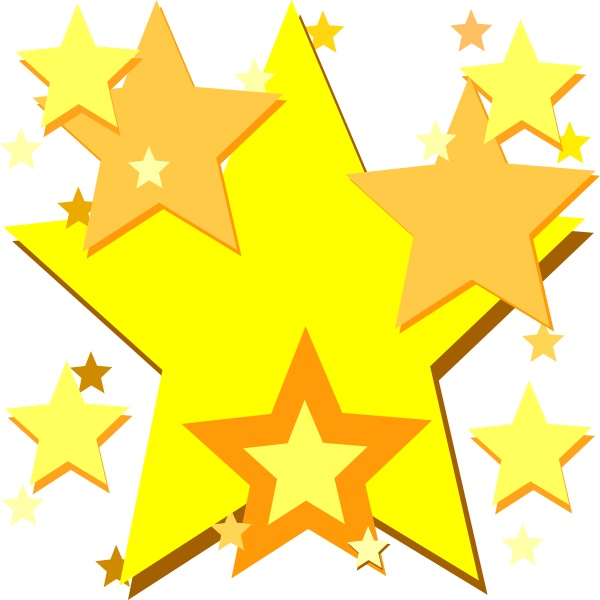 Detail Free Clipart Of Star Nomer 44