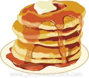 Detail Free Clipart Pancake Nomer 17