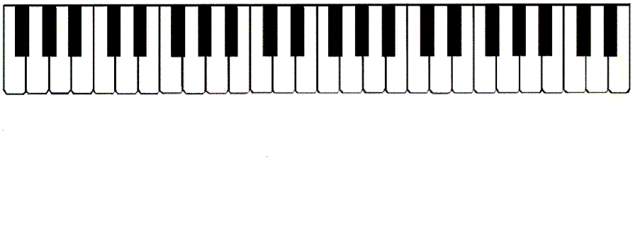 Detail Free Clipart Piano Keyboard Nomer 13