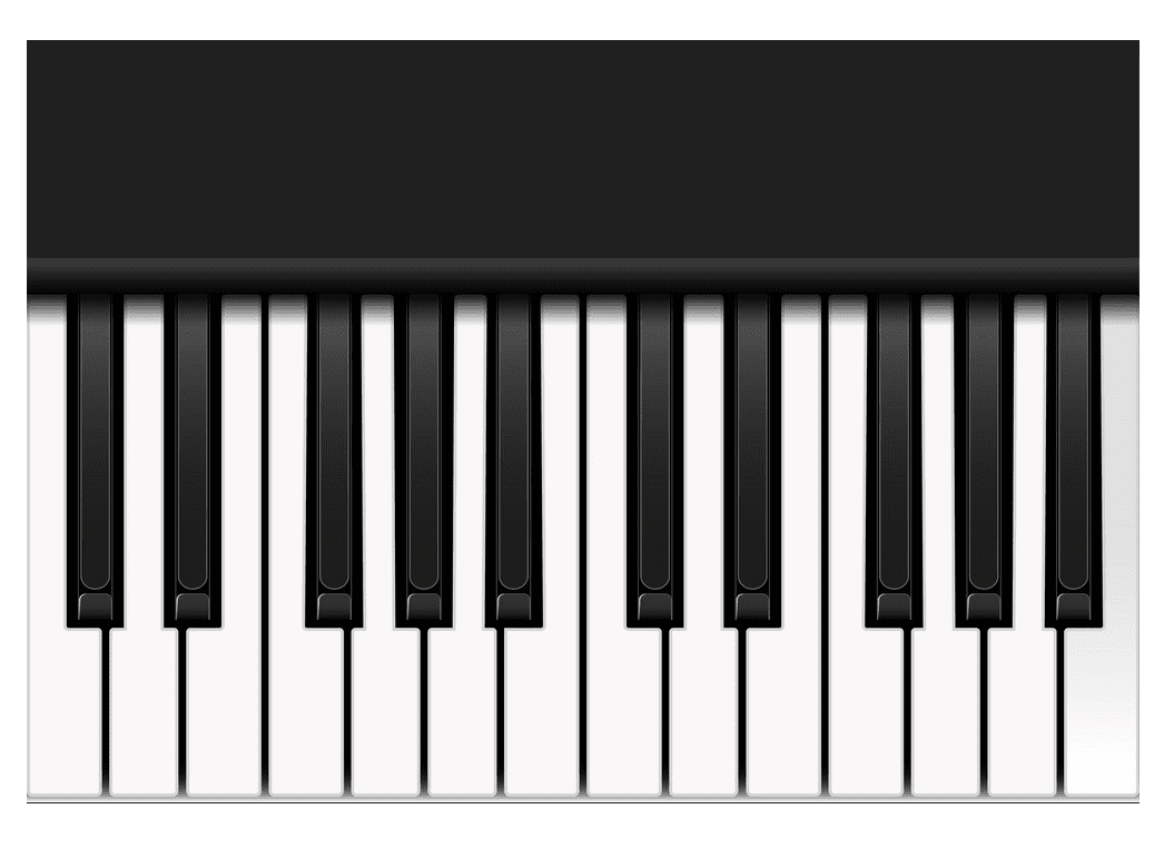 Detail Free Clipart Piano Keyboard Nomer 48