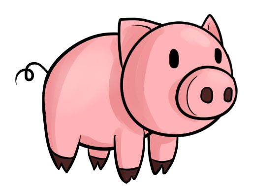 Detail Free Clipart Pig Nomer 16