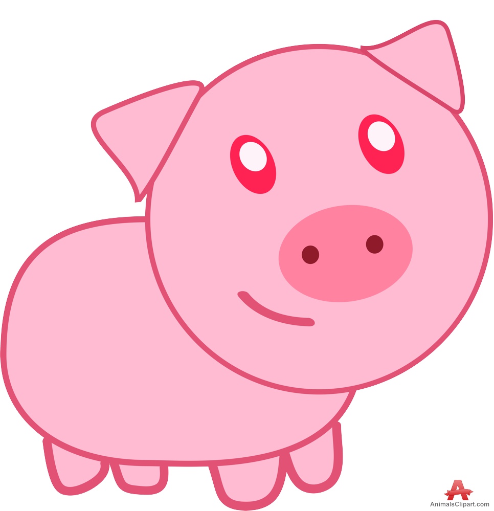 Detail Free Clipart Pig Nomer 21