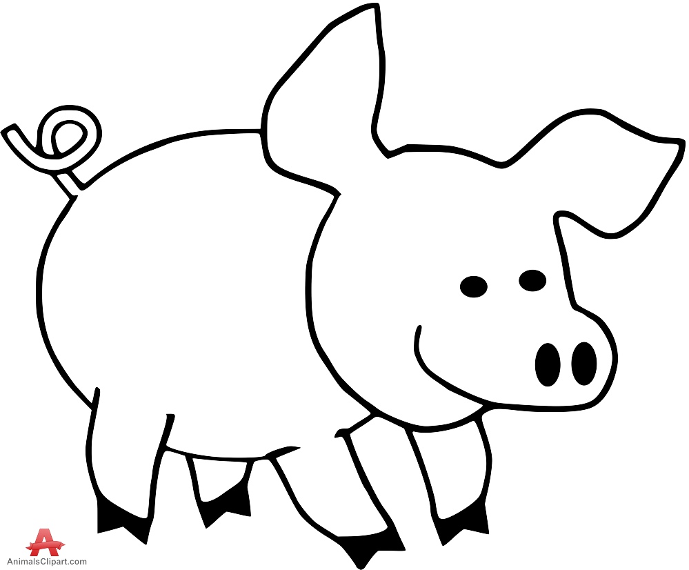 Detail Free Clipart Pig Nomer 35