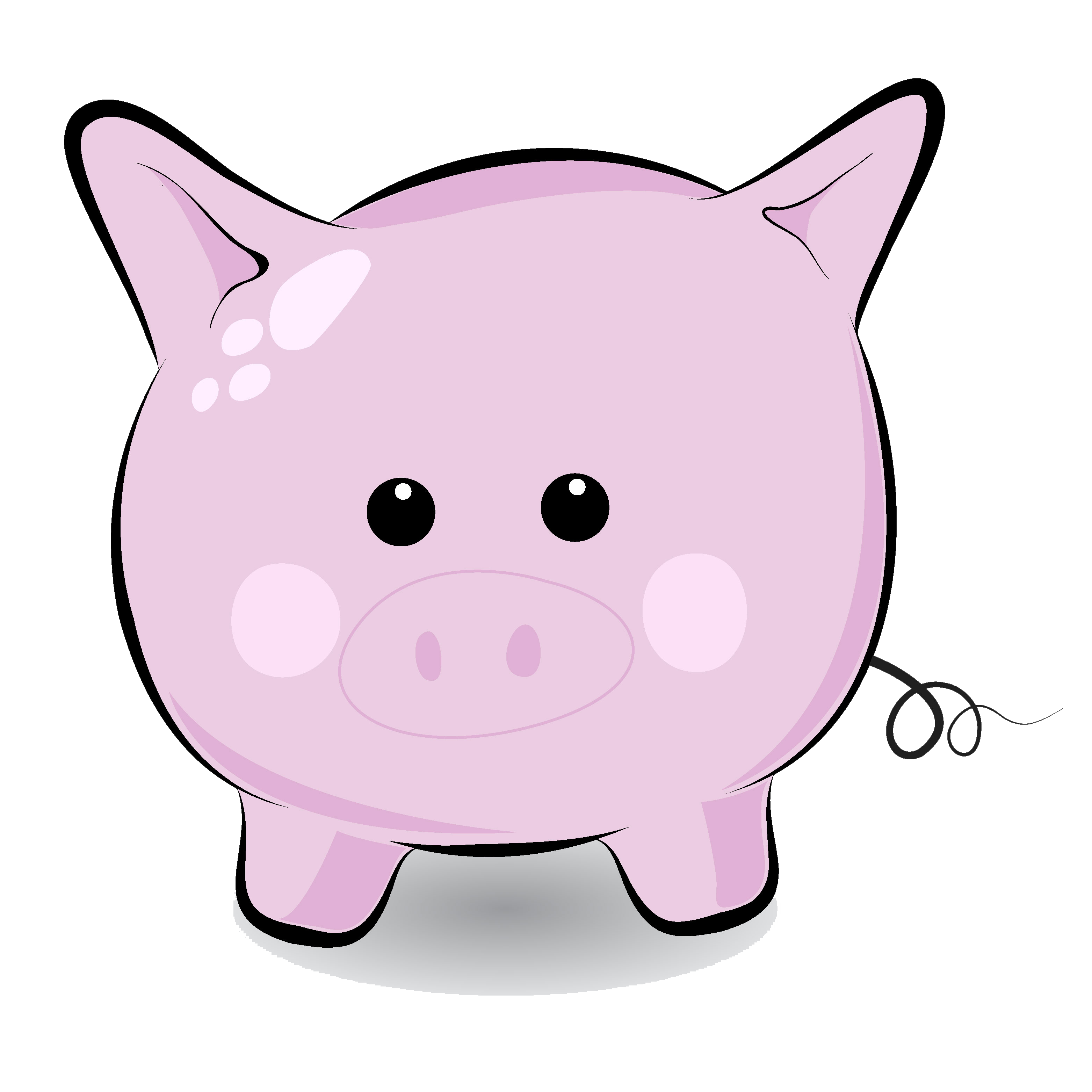 Detail Free Clipart Pig Nomer 37