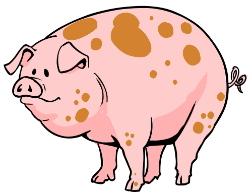 Detail Free Clipart Pig Nomer 45