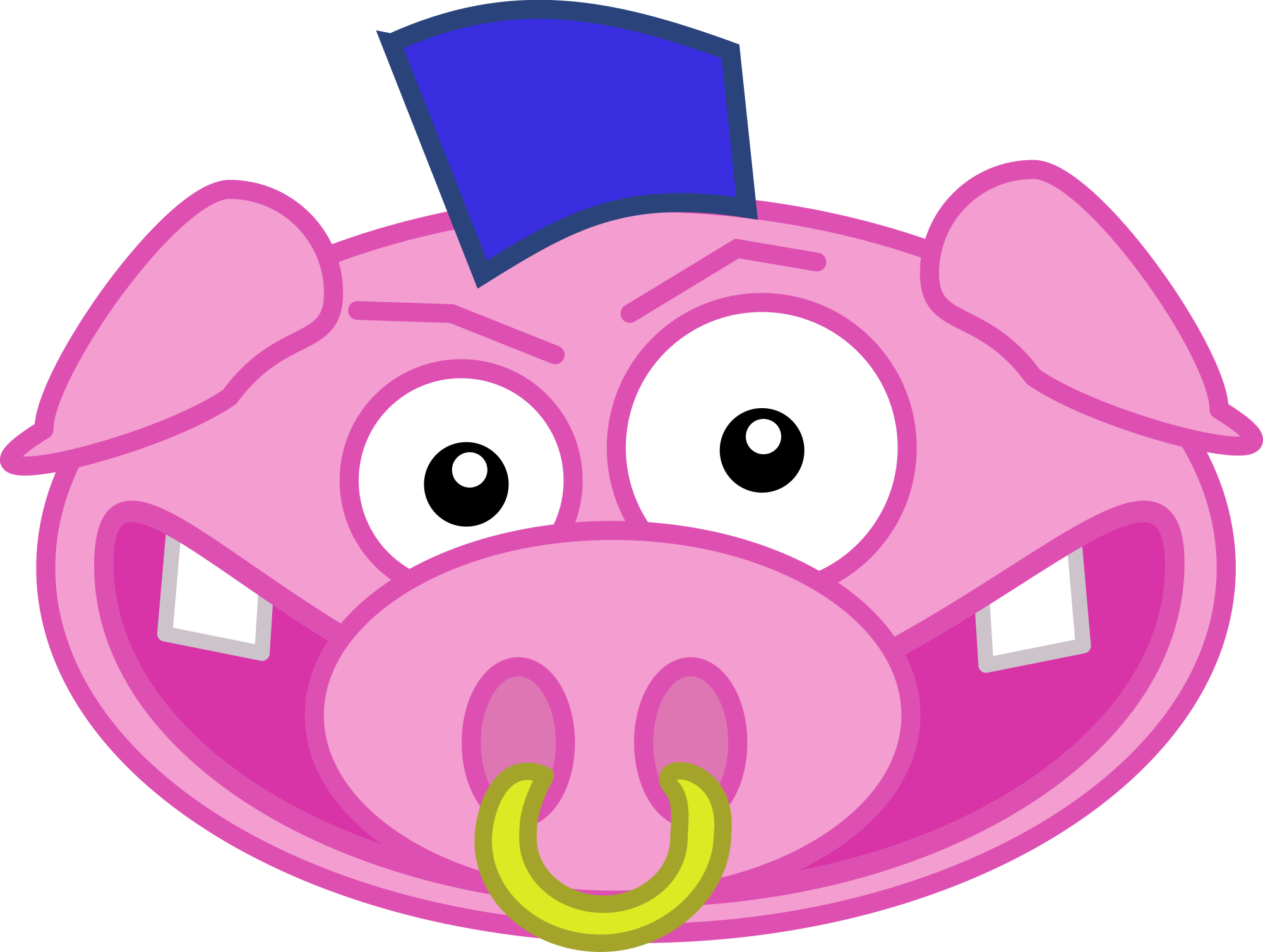 Detail Free Clipart Pig Nomer 48