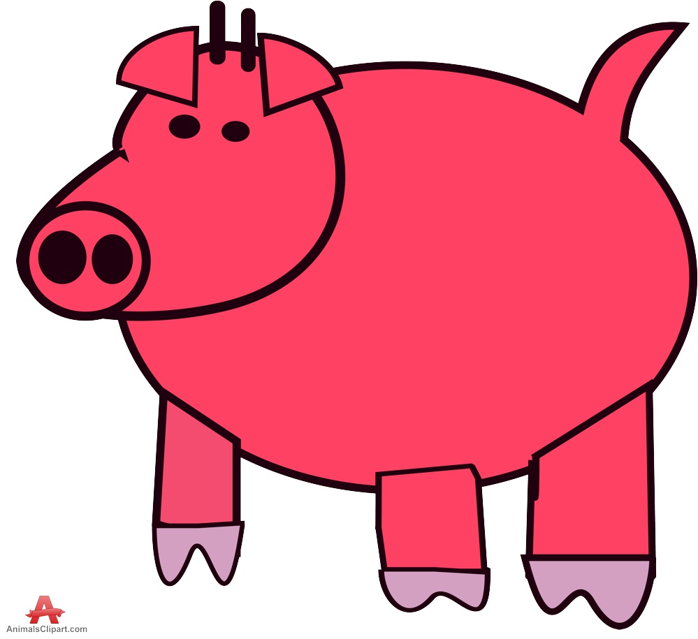 Detail Free Clipart Pig Nomer 50