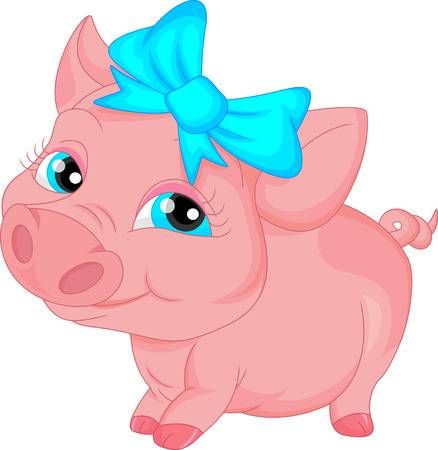 Detail Free Clipart Pig Nomer 51