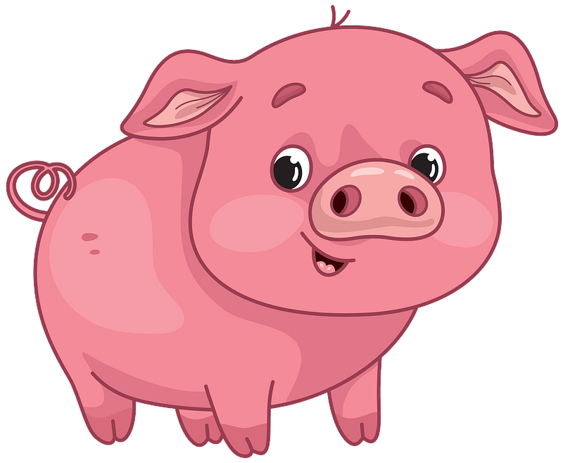 Detail Free Clipart Pig Nomer 9