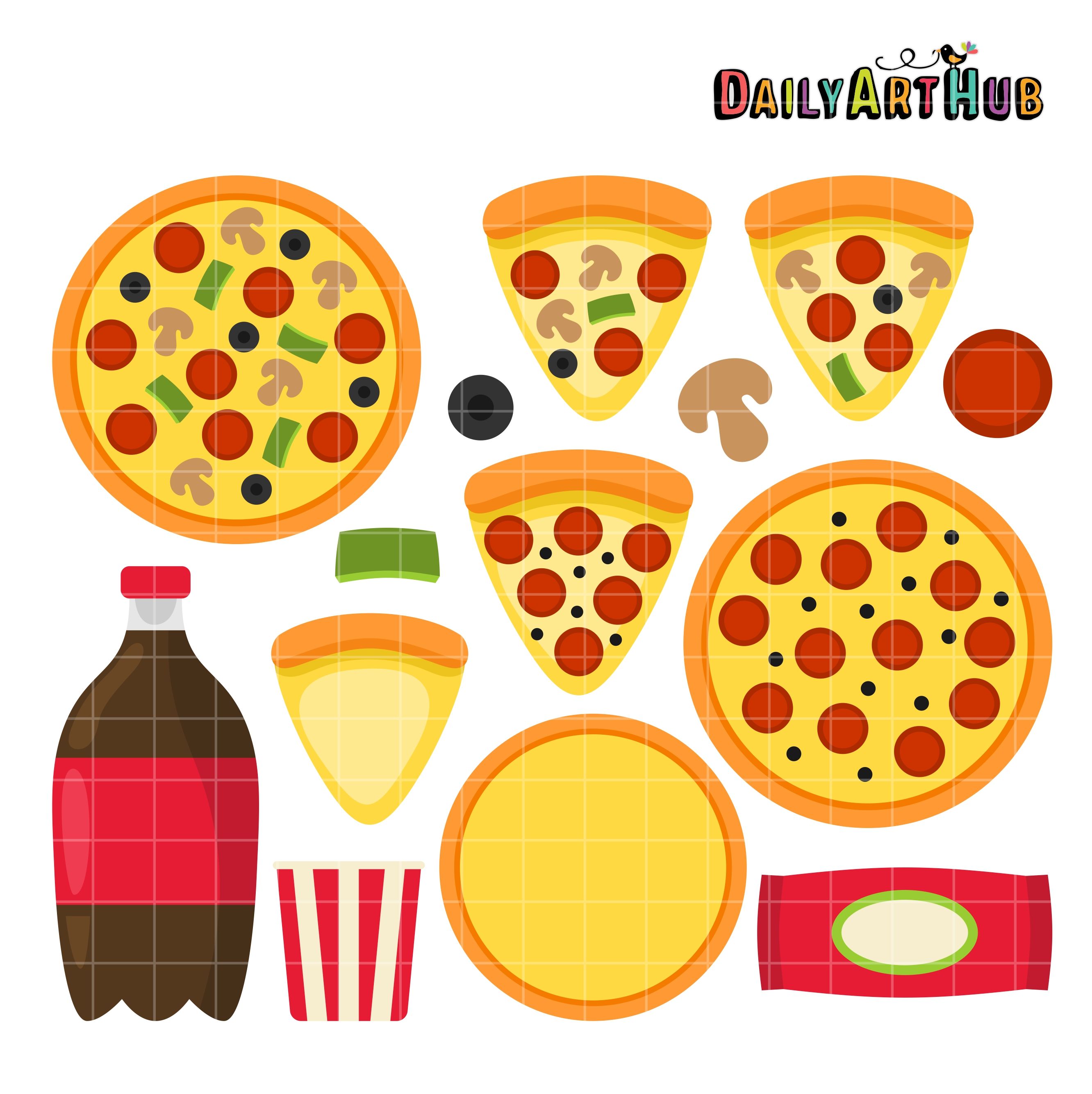 Detail Free Clipart Pizza Party Nomer 8