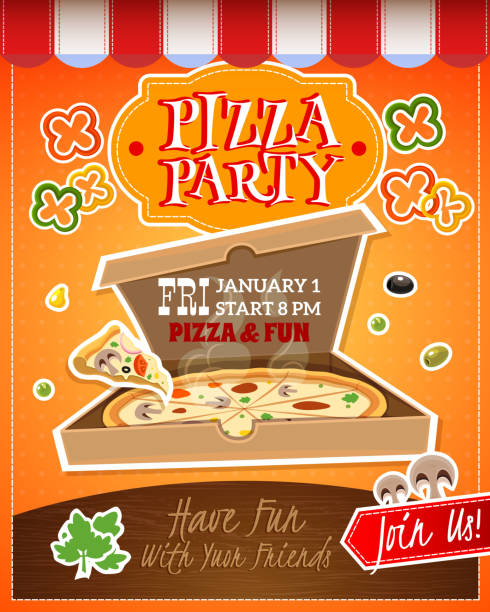 Detail Free Clipart Pizza Party Nomer 12