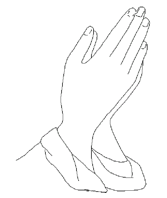 Detail Free Clipart Praying Hands Nomer 37