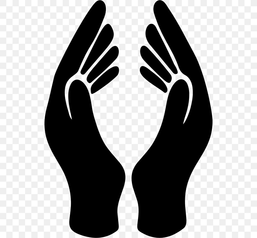 Detail Free Clipart Praying Hands Silhouette Nomer 8