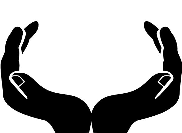 Detail Free Clipart Praying Hands Silhouette Nomer 15