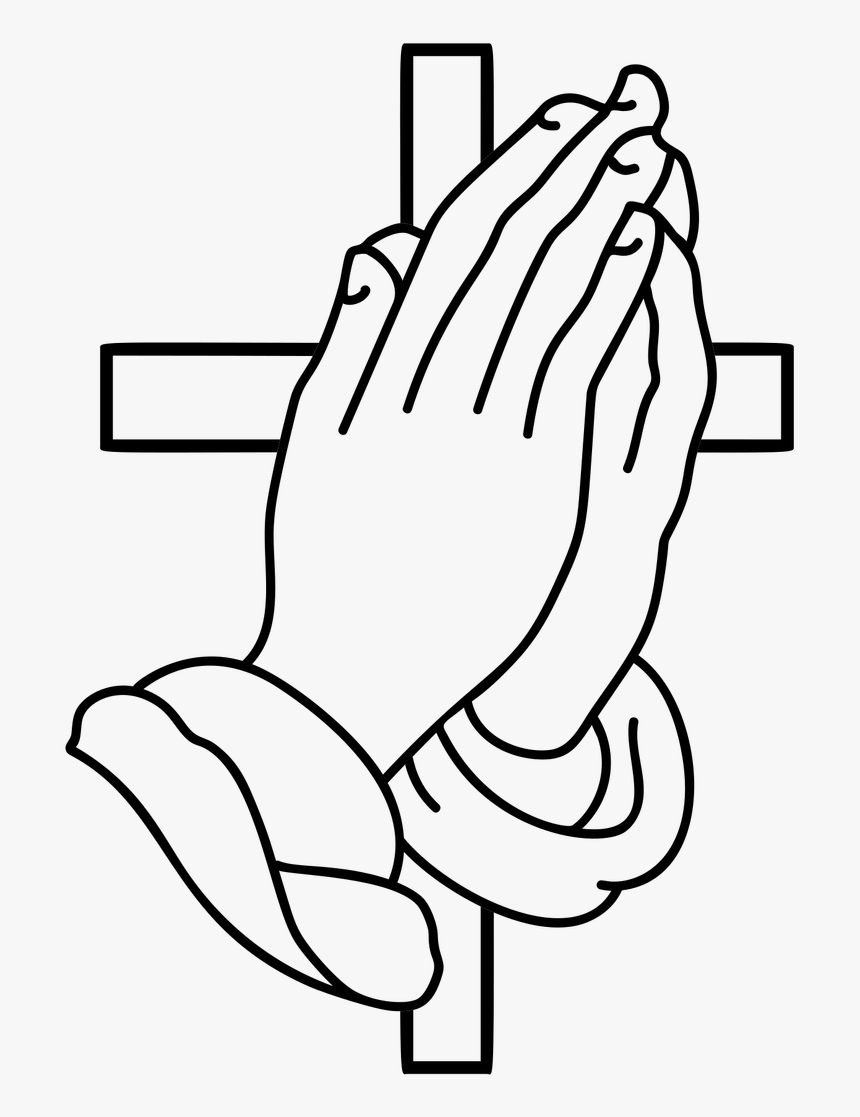 Detail Free Clipart Praying Hands Silhouette Nomer 21