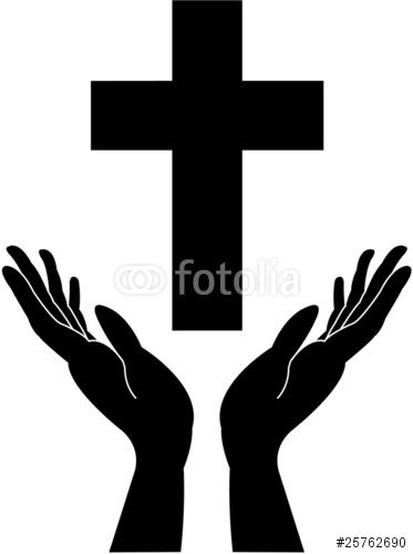 Detail Free Clipart Praying Hands Silhouette Nomer 43