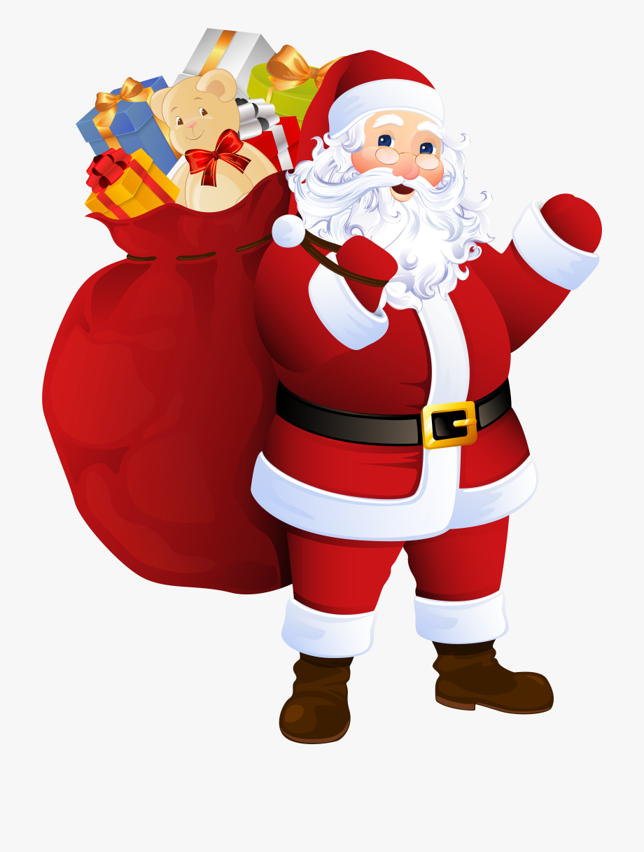 Detail Free Clipart Santa Claus Nomer 10