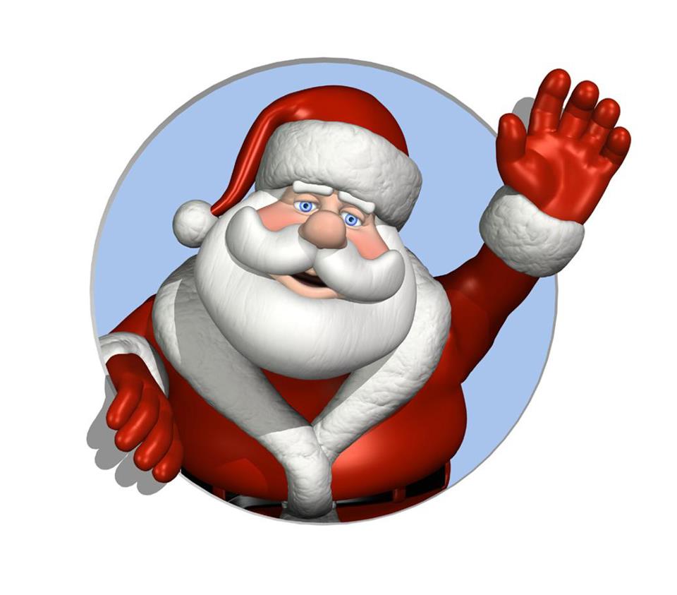 Detail Free Clipart Santa Claus Nomer 6