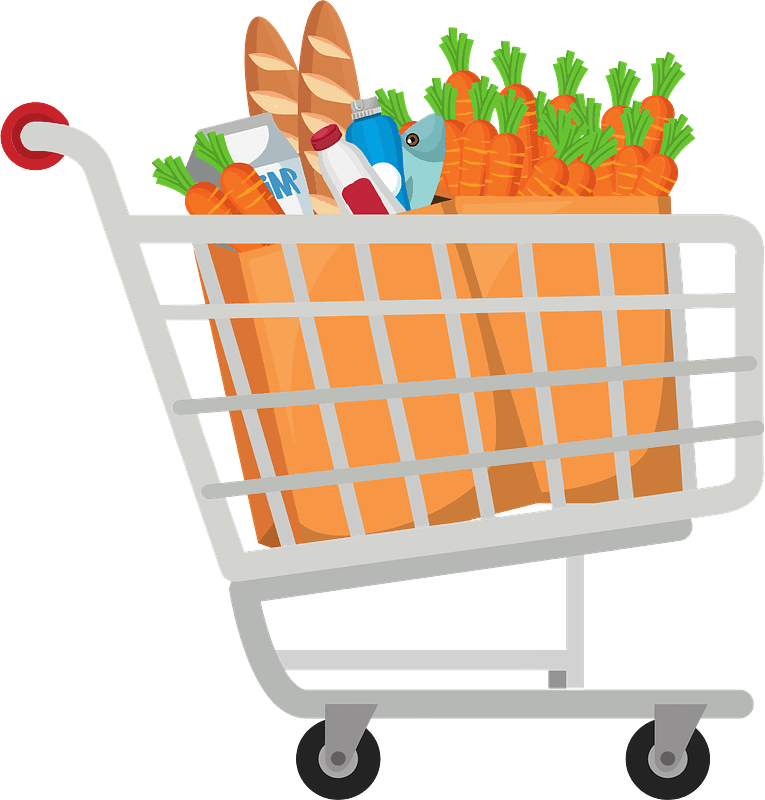 Detail Free Clipart Shopping Cart Nomer 7