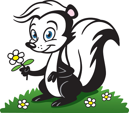 Detail Free Clipart Skunk Nomer 43