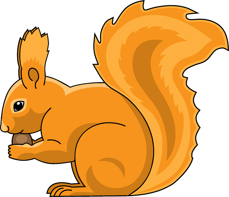 Detail Free Clipart Squirrel Nomer 22