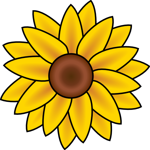 Detail Free Clipart Sunflower Nomer 25