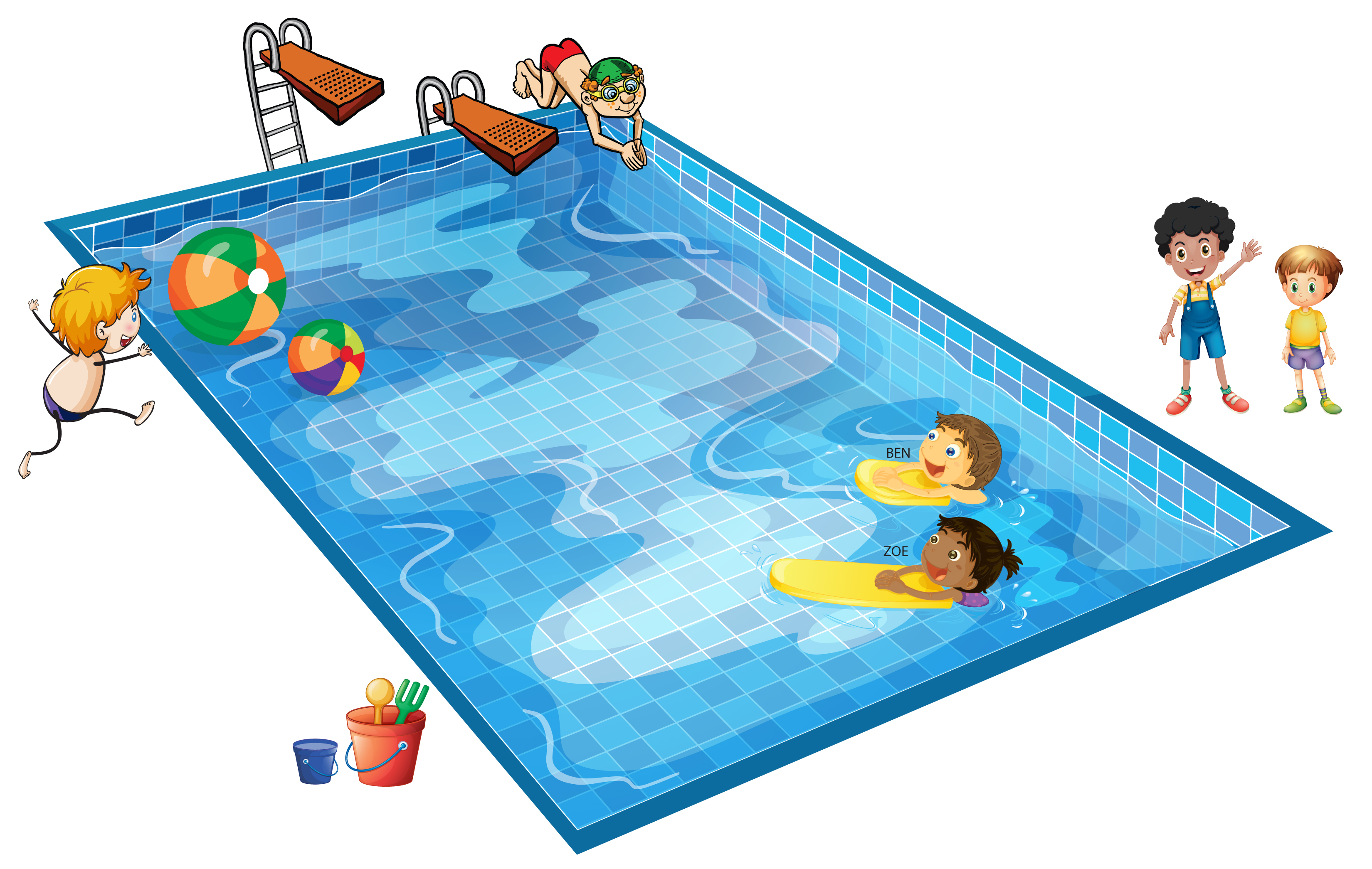 Detail Free Clipart Swimming Nomer 31