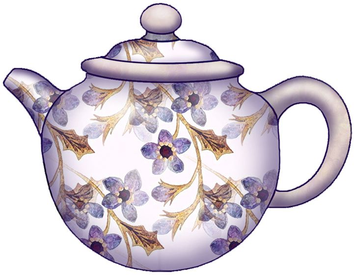Detail Free Clipart Tea Pot Nomer 13