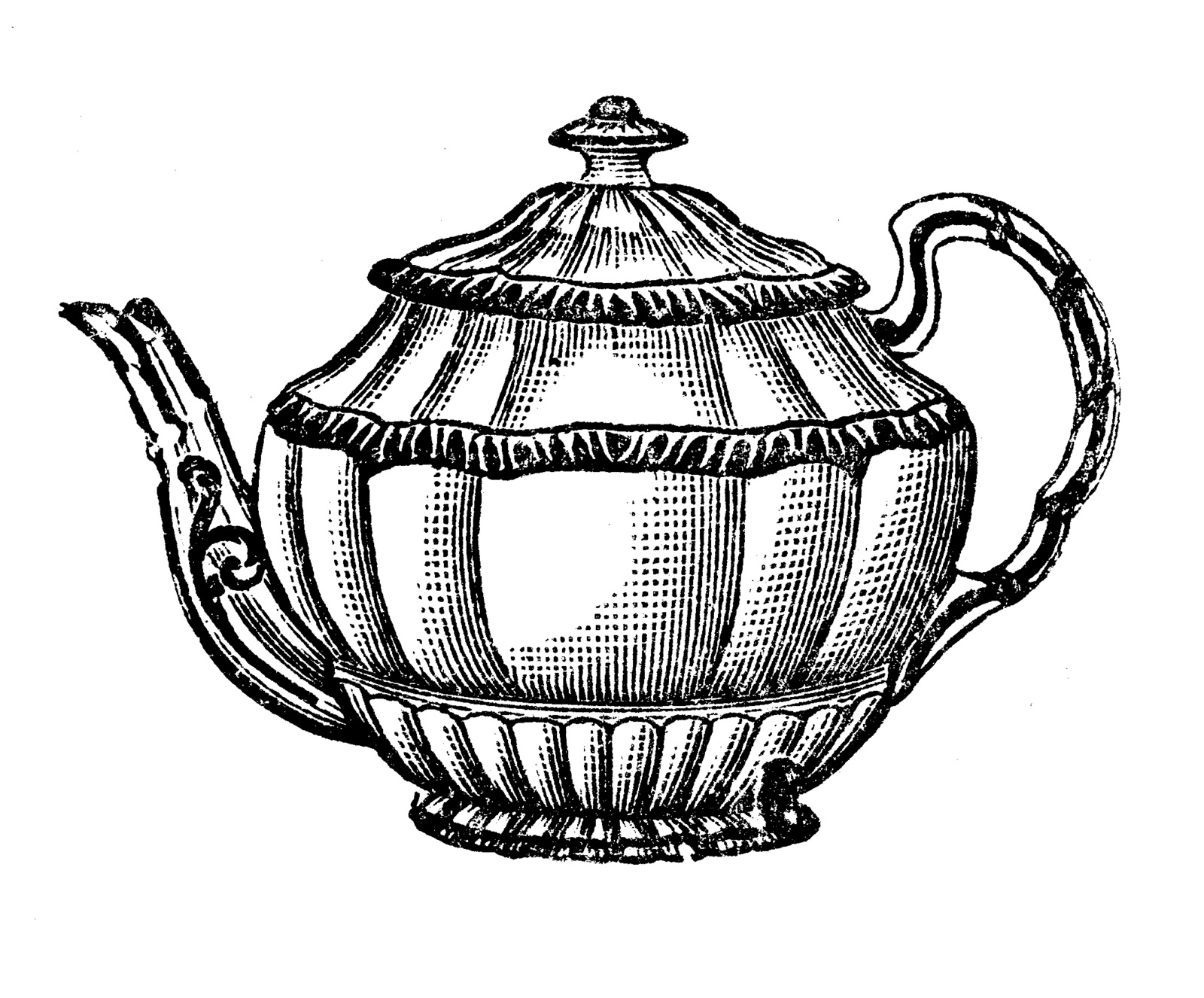 Detail Free Clipart Tea Pot Nomer 22