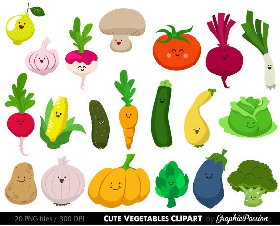 Detail Free Clipart Vegetables Nomer 25